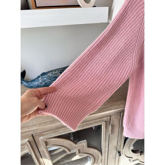 Central Park West Pink Knit Sweater with Flare Sleeves Size XSmall - Picture 2 of 8